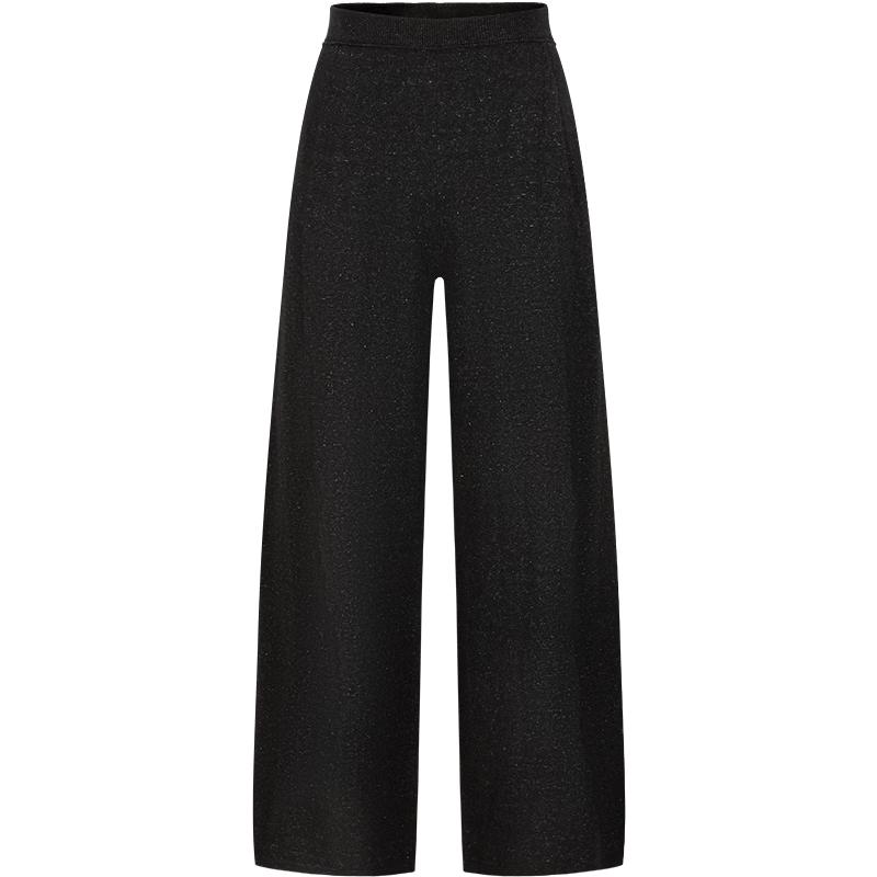 Annakou Women s Merino Wool Blend Loose Banana Pants S