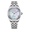 Light Powered Quartz Movement Women's Watch Mother of Pearl Color Watch Dial EM1140-80D