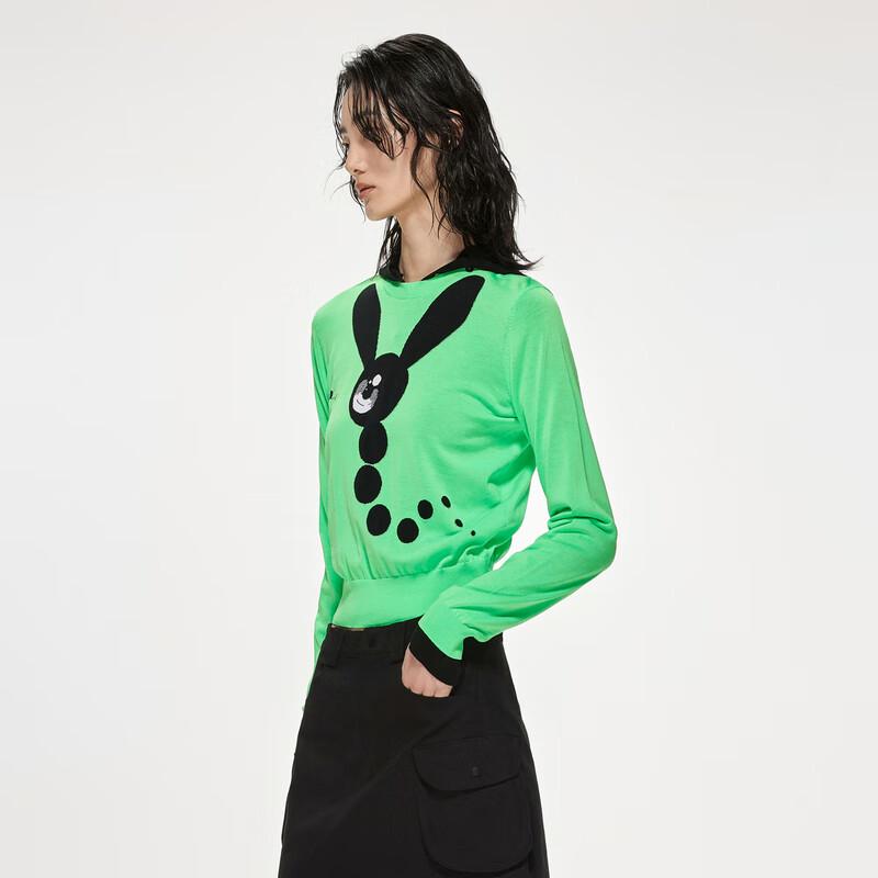 

JNBY Women s Round Neck Cotton Knit Sweater M