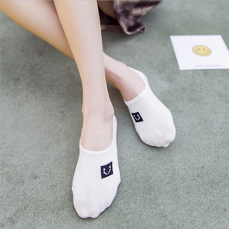 5 Pairs/lot Women Socks Candy Color Small Animal Cartoon Pattern Boat Socks Casual Girl Funny Socks