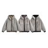 Mens Winter Double-sided Wearable Hooded Cotton Padded Jacket Casual Warm Loose Thick Coat