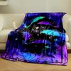 Neon Bats Starry Blanket bedroom Blanket for Livingroom Couch lunch break Soft throw for Friend's festival Gift