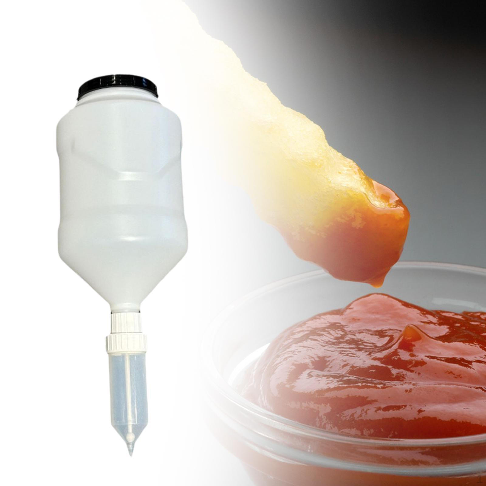 

Бутылка для соуса 5,5 л для выдавливания приправ, идеально подходит для барбекю и использования на открытом воздухе белый