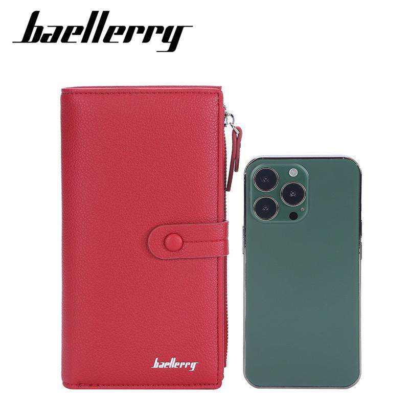 Baellerry Women Fashion Design Card Holder Wallets Casual PU Leather Purse Hasp Zip Coin Purses Wallet