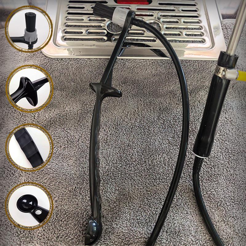 Kávový parní čisticí kartáč Nastavitelný Čisticí kartáč s dlouhou rukojetí na hlavu spařovače kávovaru Espresso Čisticí nástroj Baristické vybavení