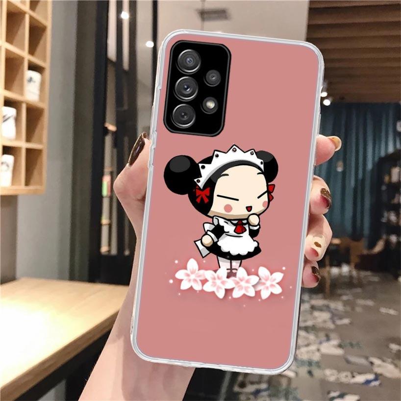 Cute Cartoon Pucca Garu Soft Phone Case For Samsung Galaxy A16 A26 A36 A56 A15 A14 A13 A55 A54 A53 A35 A34 A33 A25 A24 A23 A05S