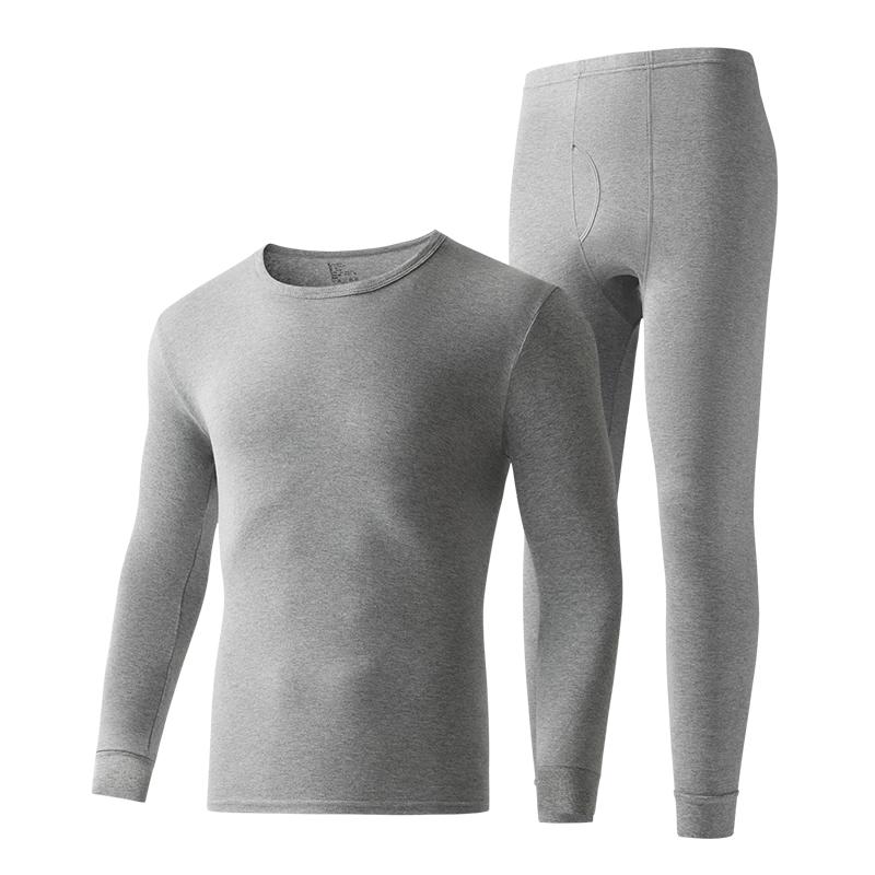 

Мужской комплект тонкого термобелья HLA с круглым вырезом, 100% хлопок 3XL