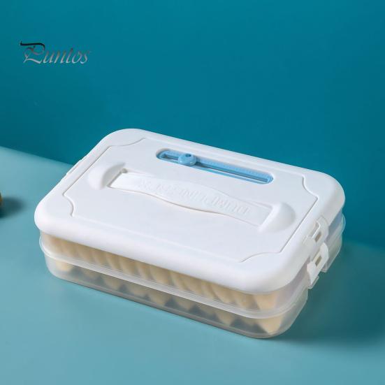Коробка для зберігання харчових продуктів для пельменів Багатошарова морозильна камера великої ємності без вмісту BPA харчового класу Контейнер для зберігання харчових продуктів