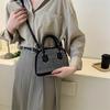 Chic Black Pu Shell Bag Stylish Women's Handbag Trendy Crossbody Tote For Every Day