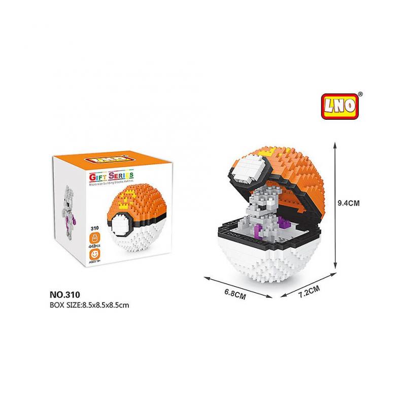 Pokemon Building Blocks Poke Ball Pikachu Bricks Anime Mini Action Figures Heads Assembly Educational Kids Toys Birthday Gift