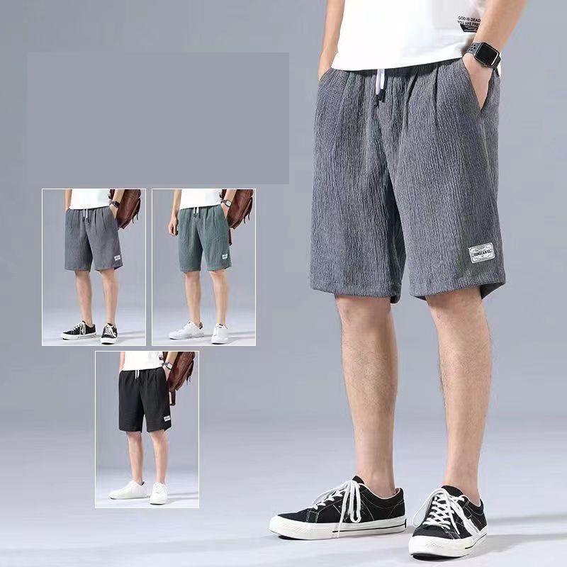 Men's Ice Silk Casual Shorts Loose Fit Summer Big Pants Versatile Outerwear Men Comfortable