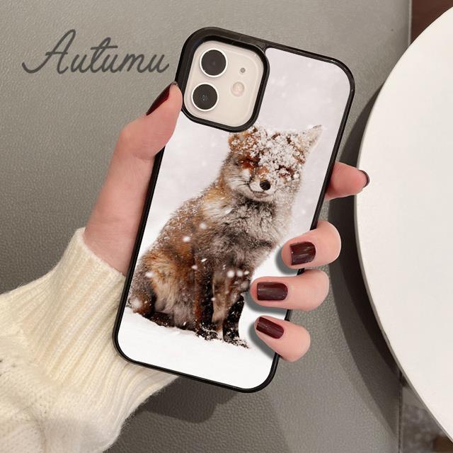 Fox Animal Pattern Phone Case for iPhone 17 Air 15 16 16e 11 12 13 14 Pro Max Plus Cover coque Fundas Shell