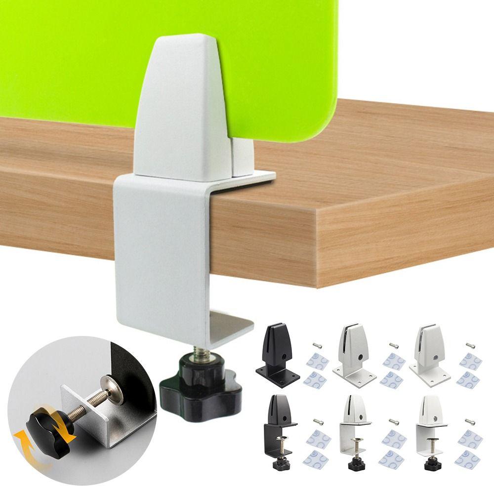Multifunctional Office Desk Baffle Clip Black White Silver Privacy Screen Clip  Home Office