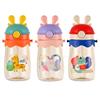 Latest Children Cartoon Straw Cup with Strap Summer Water Bottle Kindergarten Baby Water Bottle Portable Baby Water Glass