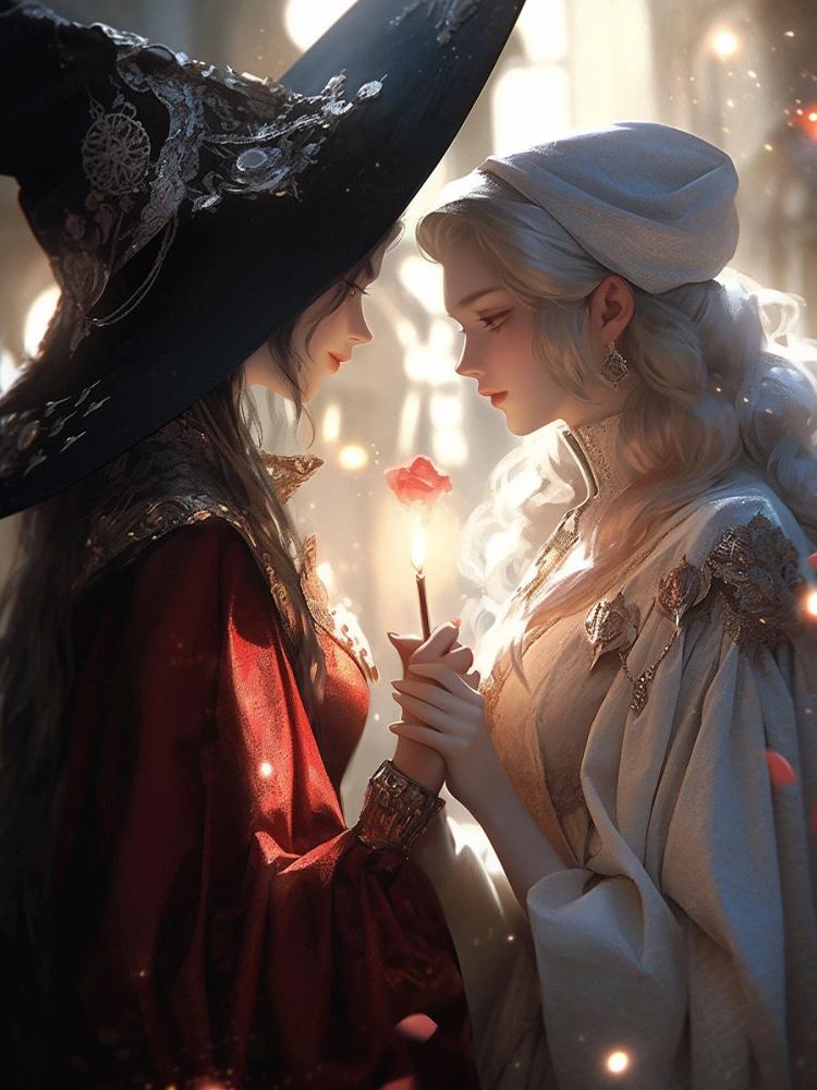 

Новый инструмент для алмазной живописи Wizard Series Creative Images Все наборы для вышивки крестом «Ведьма» с алмазной мозаикой Украшения Full Round 20x30CM