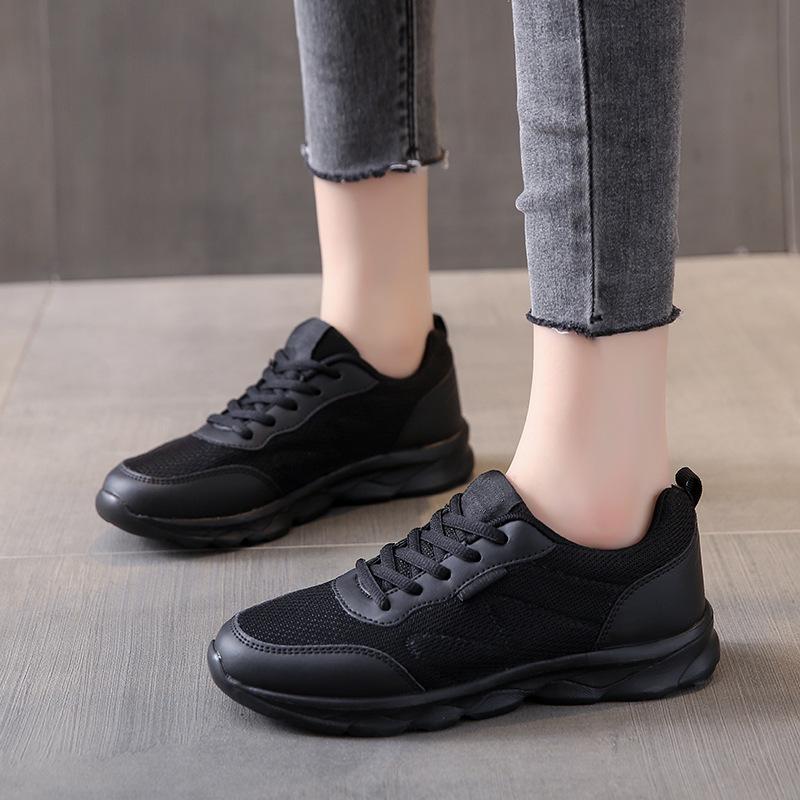 Damen Leichte Rutschfeste Schnür-Laufschuhe: Atmungsaktiv, Bequem & Verschleißfest für Freizeit, Reisen und Arbeit