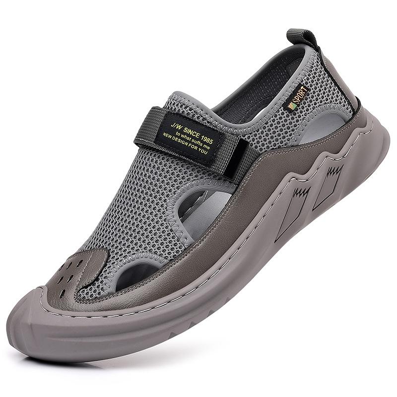 Men's summer new outdoor beach shoes men's shoes thin lightweight breathable mesh shoes sandals 2025