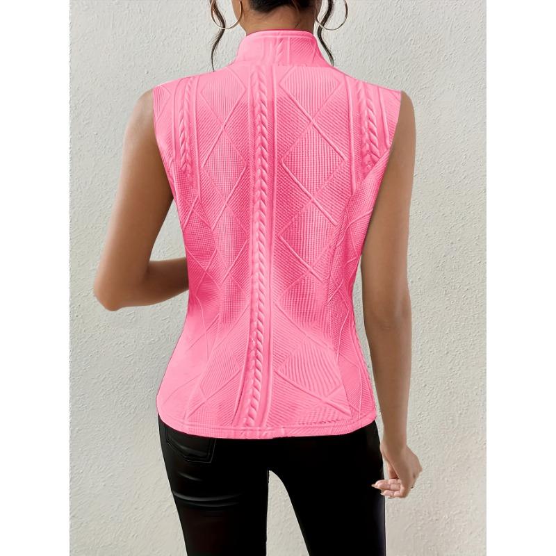 Zomer Nieuwe Dames V-hals Knopen Mouwloos Vest Vest Klein Pak Vest
