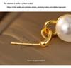 Banyan Tree S925 Silver Star Pearl Earrings - High-End Fall/Winter Fashion for Women