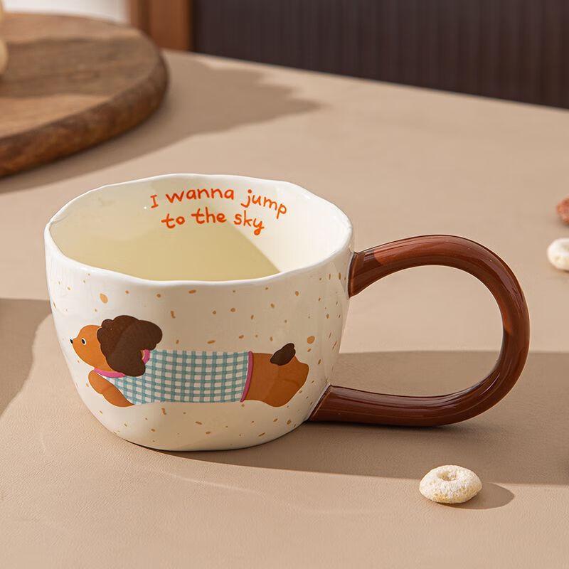 Creative Ceramic Big Ear Handle Mug