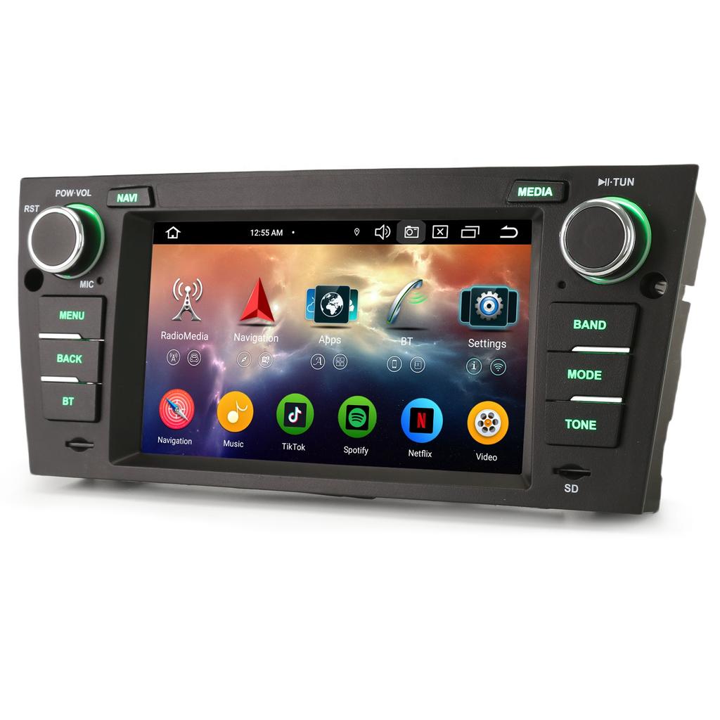 EU Wholesale Erisin ES5567B 7 Inch Android 14.0 Touch Screen CarPlay IPS DSP TPMS Car Dvd Player for BMW M3 E90 E92 Auto Stereo