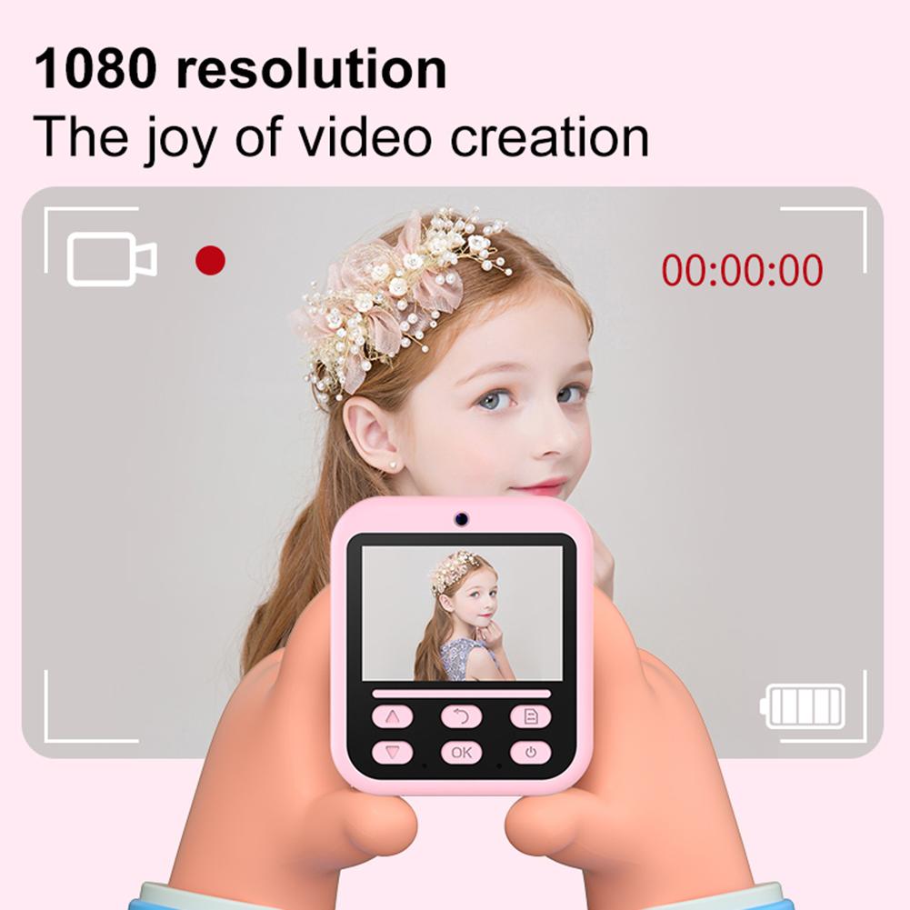 Instant Print Camera Video Digital Camera USB Rechargeable Instant Photo Printing Camera for Girls Boys Birthday Gifts