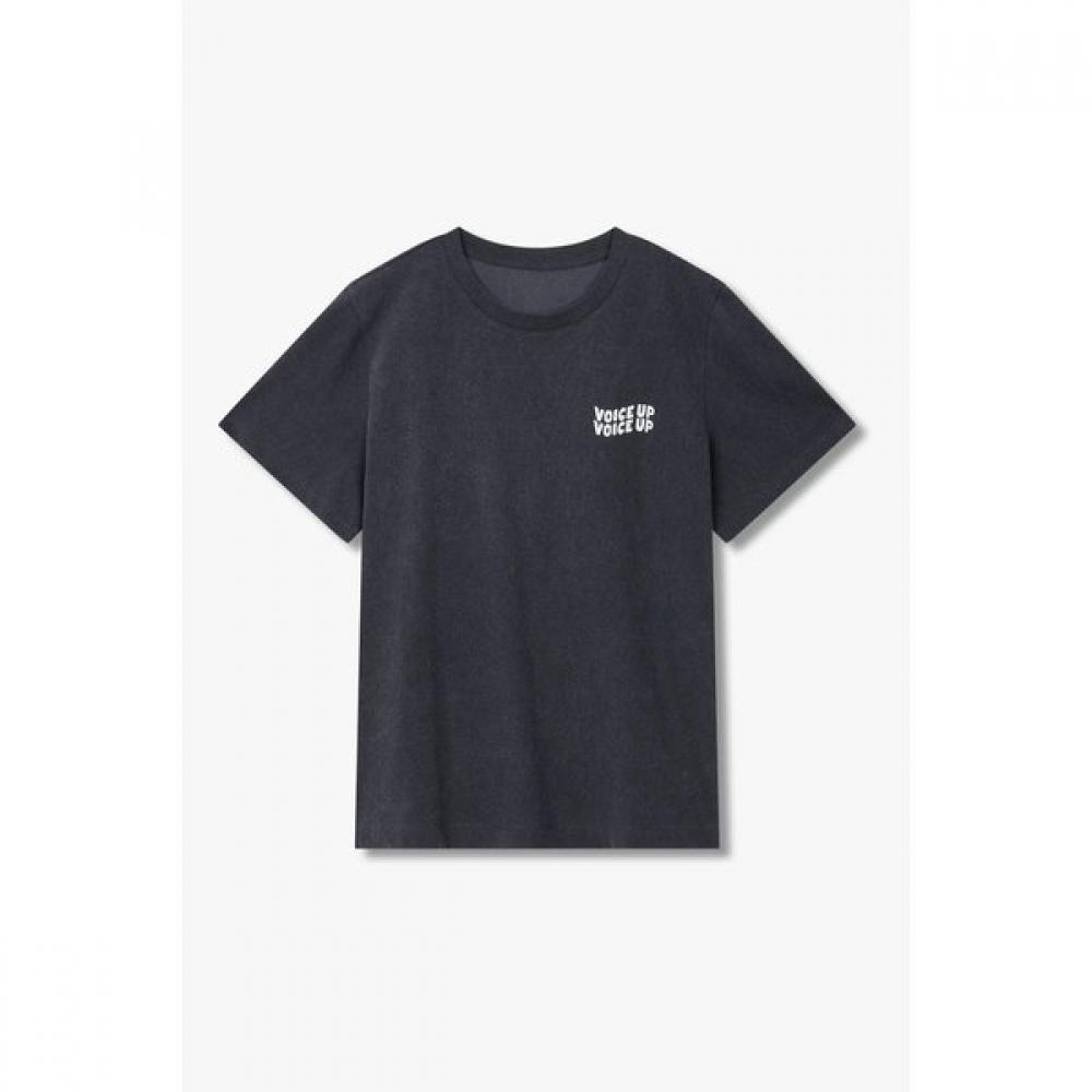 Vov LeTTering PrinT PigmenT T shirT  7155340003 charcoal/S