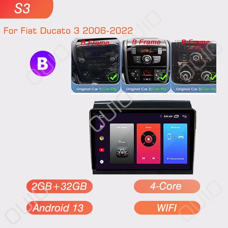 

Android radio For Fiat Ducato Peugeot Boxer Citroen Jumper 2 2006-2022 Car stereo Multimedia Player Carplay Auto GPS navigation