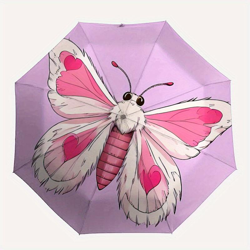 

1pc Butterfly Automatic Open/close, All-Season Portable Folding Umbrella for Friends, Travel, Everyday yy250812125