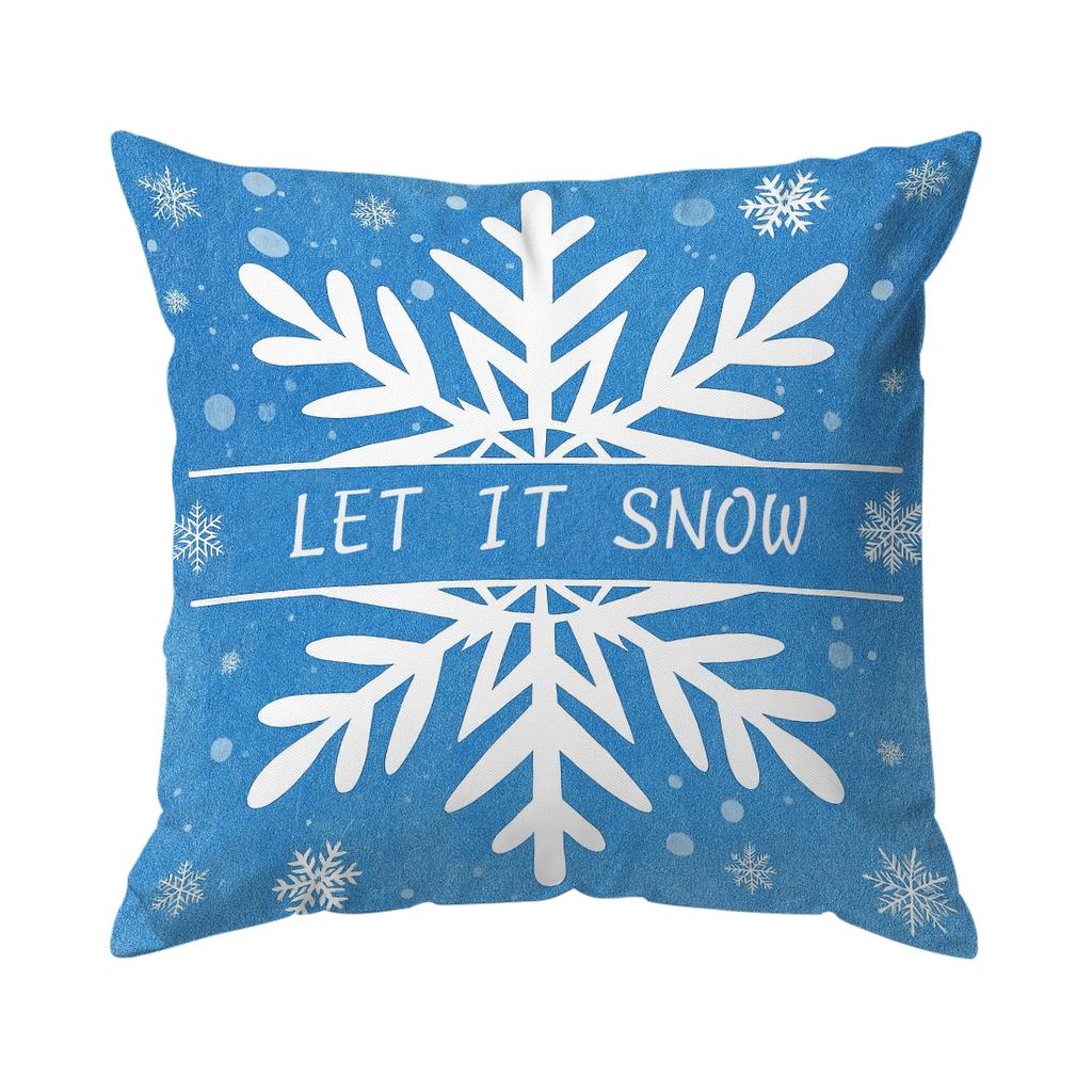 Christmas Reindeer Pillowcase Bedroom Sofa Cushion Cover 100% Polyester Living Room Cushion Pillowcase Home Decor