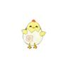 Cute Cartoon Animal Brooch: Colorful Chicken, Bird, and Rabbit Metal Pins with Enamel Coating
