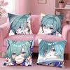 Genshin Impact LLohen Pillow Case For Sofa Bedroom Living Room Plush Cushion Cover Decorations and Protector