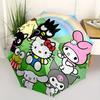 Hello Kitty, Sanrio Automatic Open/Close Umbrella-Cute Umbrella with Cute Design, Portable 3-Fold Compact Umbrella for Men & Women, Hallowee
