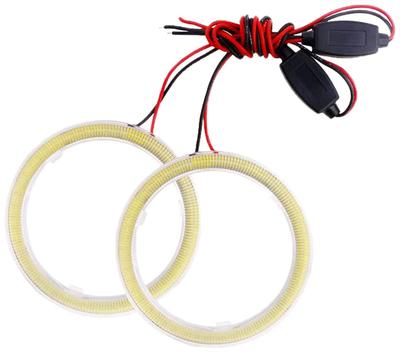 Grandview LED COB Squid Ring 70mm Headlamp White White with Cover Ballast Angel Eye