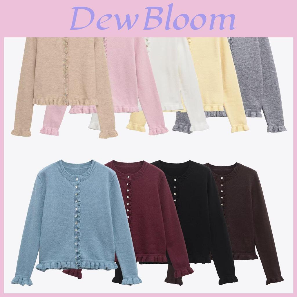 Streetwear Knit Cardigan With Button Detailing For Casual Women