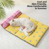 Breathable Cat Cooling Pad Waterproof Ice Silk Cold Mat Cat Sleeping Pad Pet Cooling Mat  Kennel