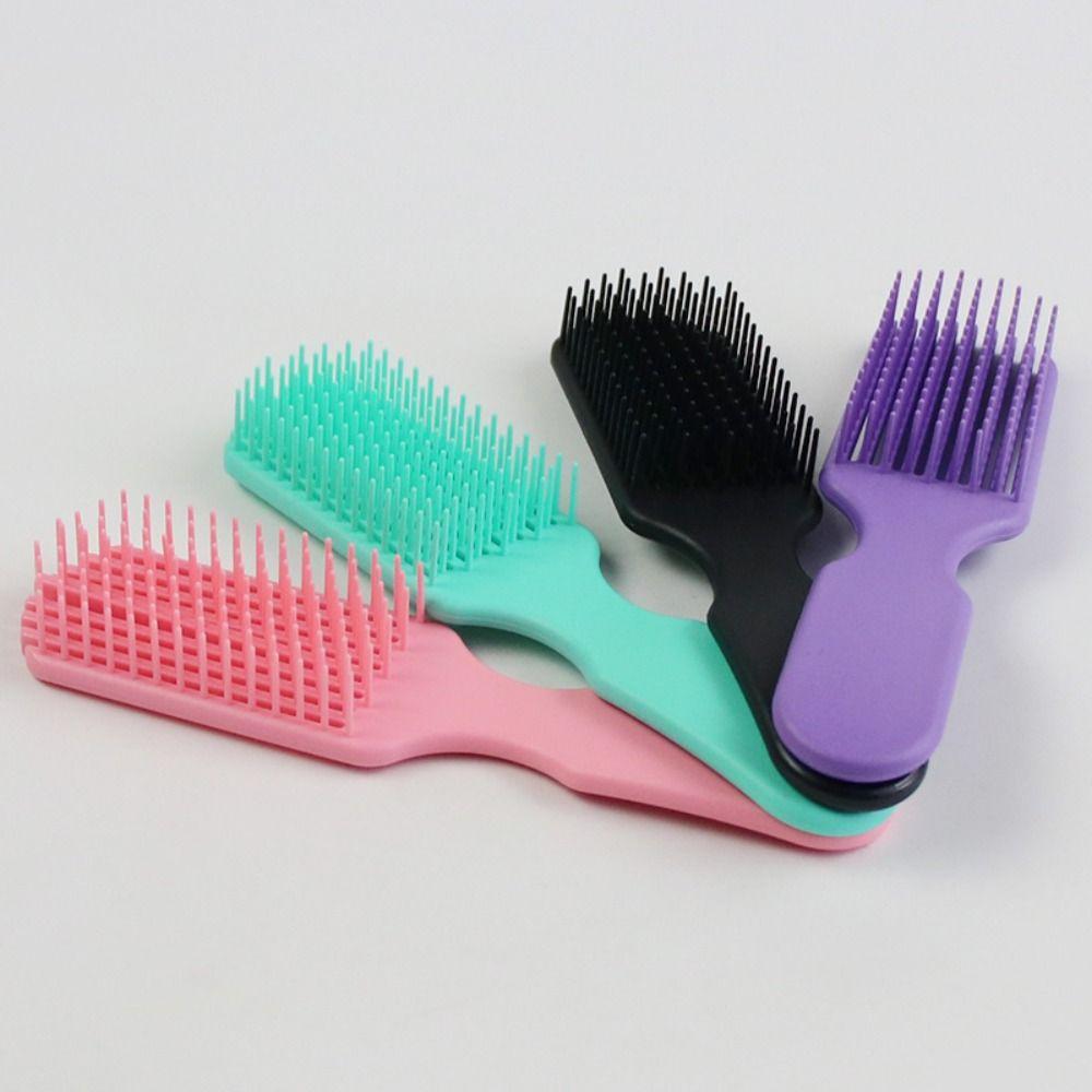 Body Hollow Shape 9-Claw Hair Styling Comb Comfortable Hairbrush for Straight and Curly Hair