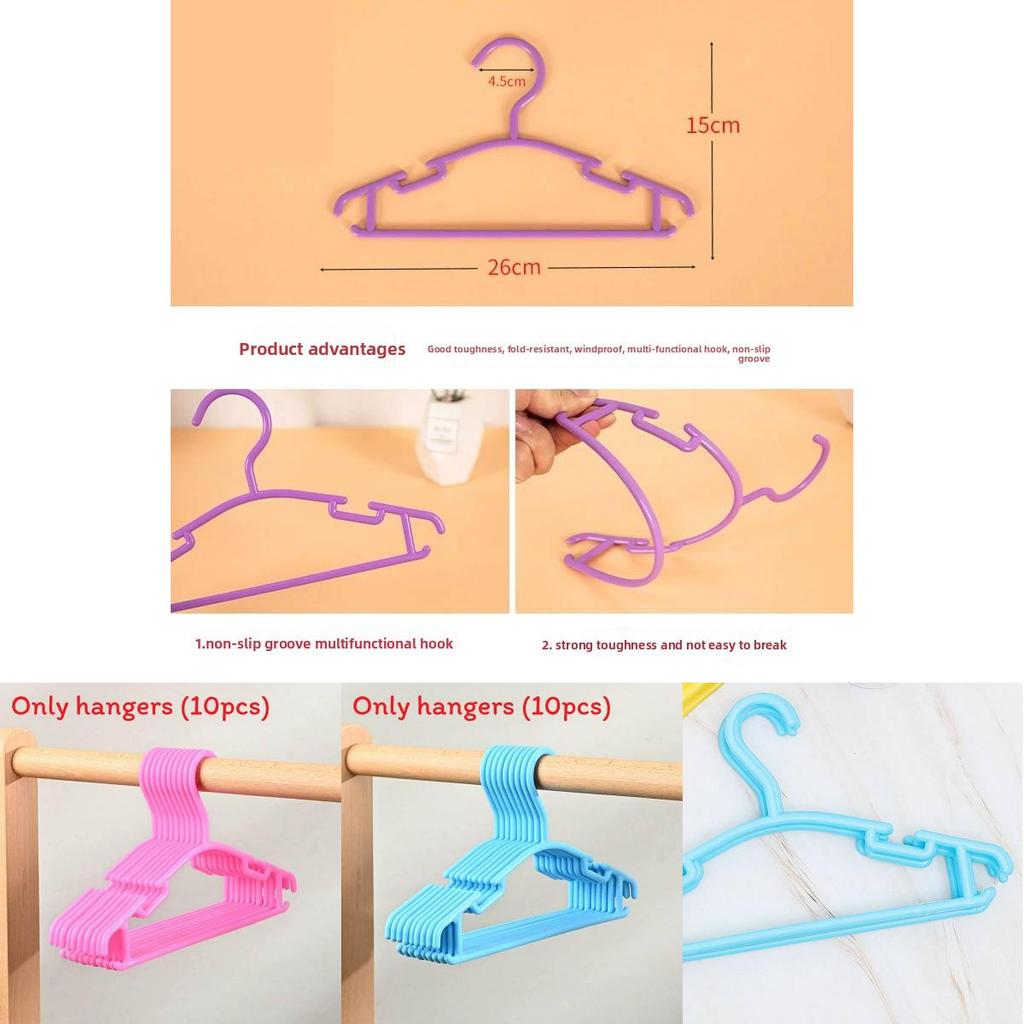Plastic Wardrobe Hangers With Slot Design For Home Closet Use