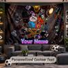 Wall Hanging Tapestry Custom NameAmazing World of Gumball Pattern Personalized Printed Fabric Wall Decor