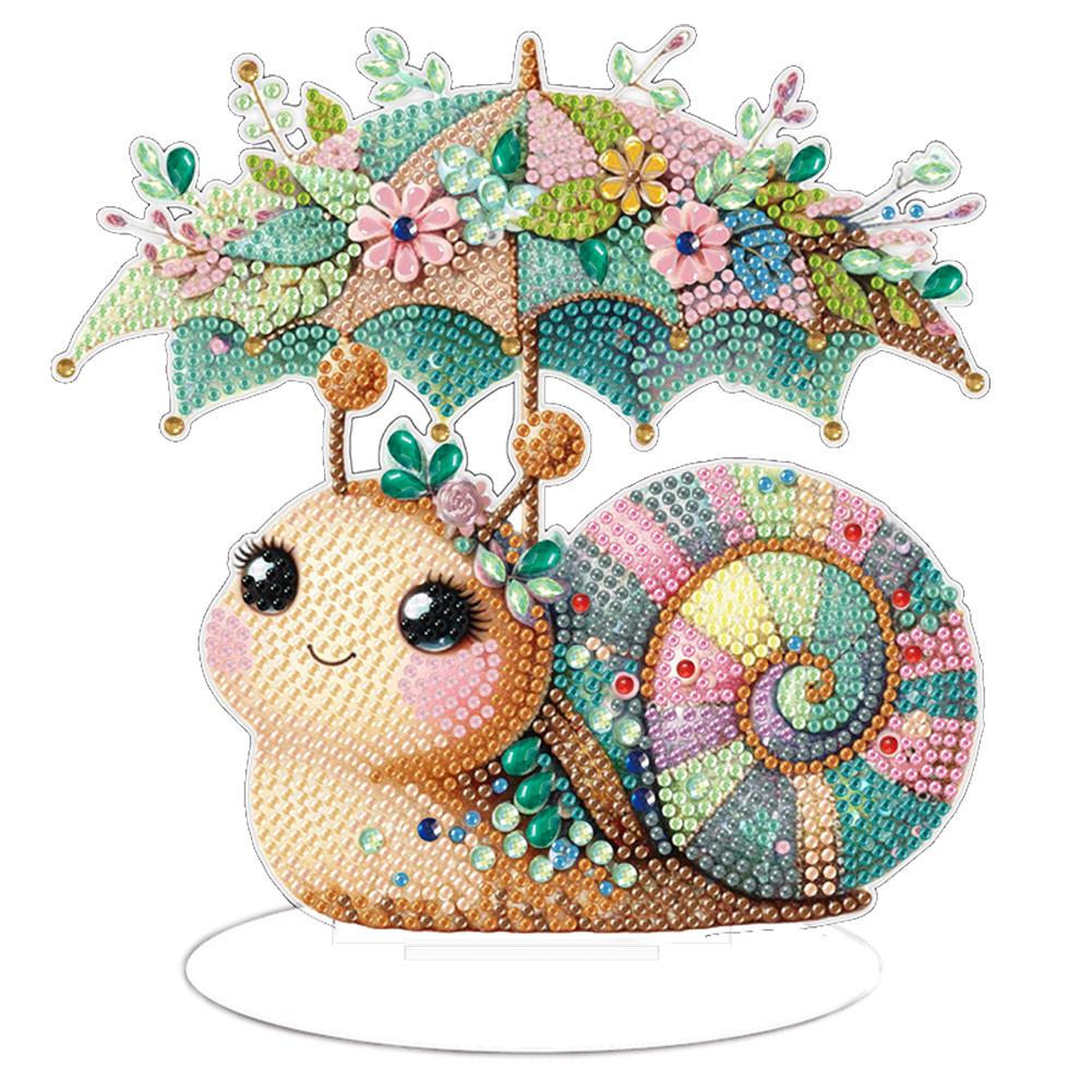 Single-Side Table Top Diamond Painting Ornament Kits Snail Unicorn Dragon 5D DIY Diamond Art Tabletop Decorations for Home Decor