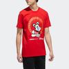 Adidas Neo Disney Mickey Mouse Graphic Sports Shortsleeve T-Shirt CNY Collection Men Tops Red GE7781