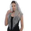 Bunte bedruckte Wickeltücher Sonnenschutz Blumendreieck-Kopftuch Elegantes Spitzentuch Hochzeit