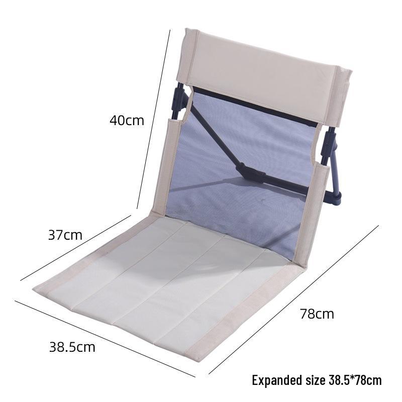 Breathable Mesh Folding Aluminum Camping Chair with Extended Backrest