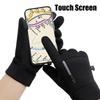 Winter Warm Gloves Flip Over Expose Two Fingers Gloves Waterproof Windproof Touch Screen Gloves Cycling Ski Fishing Gloves