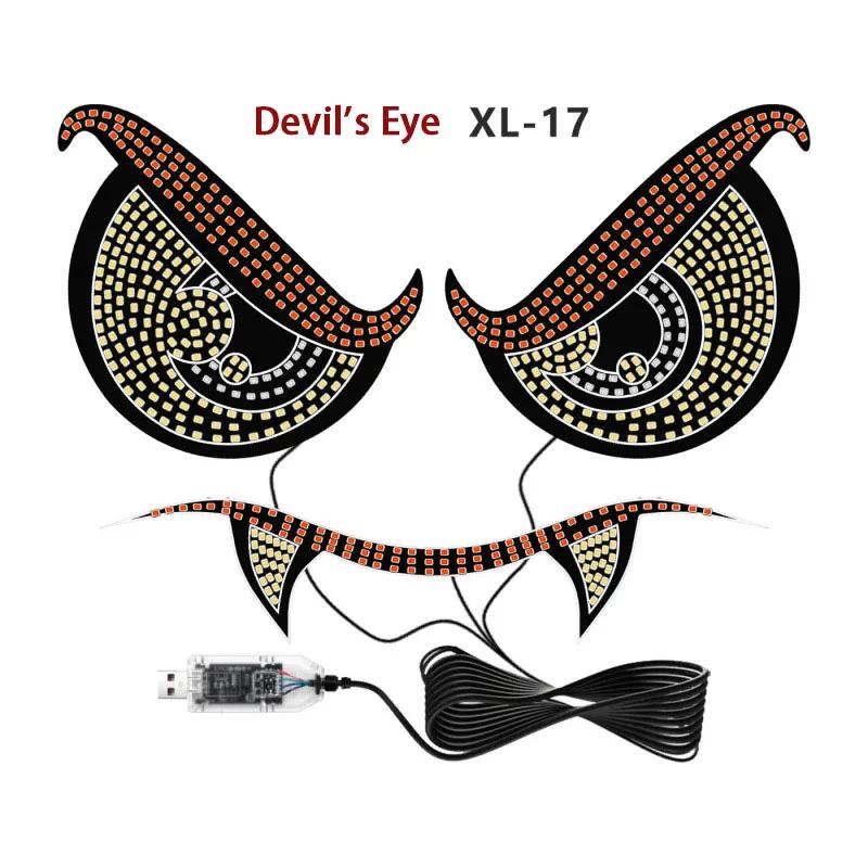 Personalized Front and Rear Window Decorative Lights for Cars, General Motors' New Devil's Eye Decorative Warning Light Parts