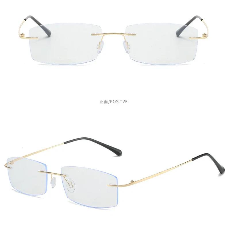 Ochelari de vedere scurti finisați pentru femei, bărbați, modă, anti-lumină albastră, ochelari de afaceri pentru miopie, ochelari vintage minus cu dioptrie