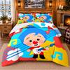 El Payaso Plim Plim Pattern Bedding 3Pcs Set Bed Sheet And Pillowcases For Indoor Bedroom
