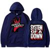 Vintage Band System of A Down Graphic Hoodies Unisex Awesome Rock Metal Long Sleeve Oversized Fleece Oversized Sportwear Male