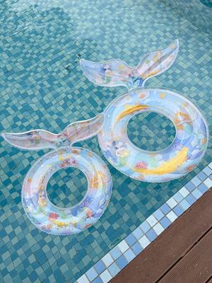 Xiaolü Thickened Sequin Mermaid Tail Swim Ring for Kids