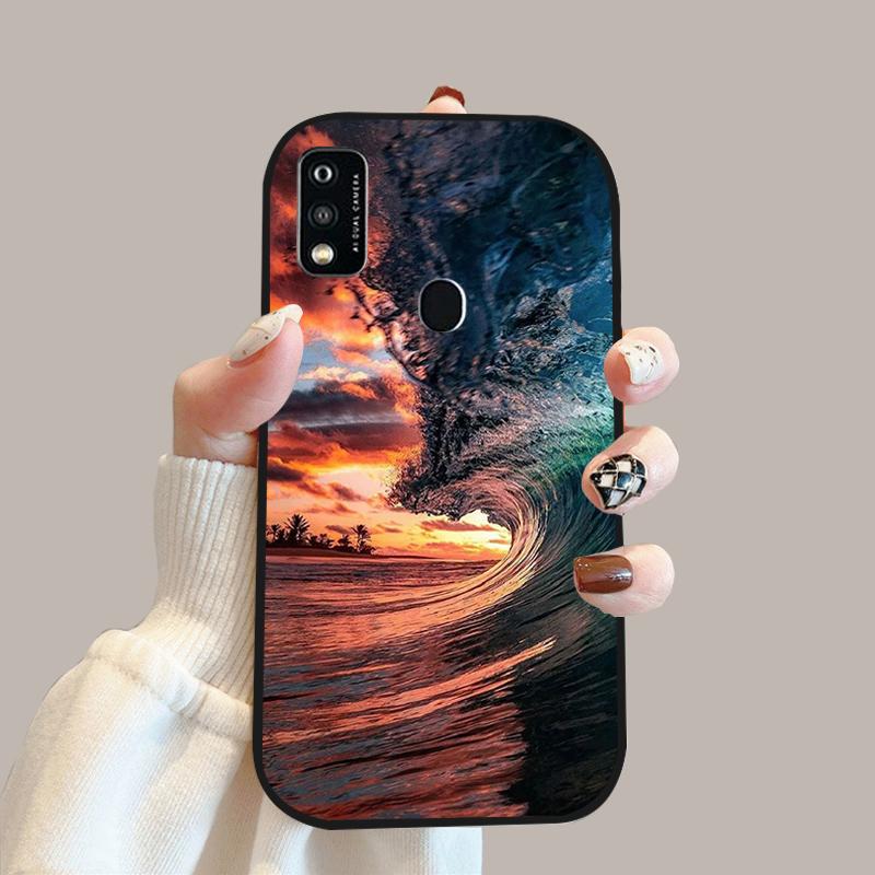 For ZTE Blade A51 Case A52 A53 Color Painted Soft Silicone Phone Cover Cases For ZTE Blade A31 Fashion Protective Fundas Coque